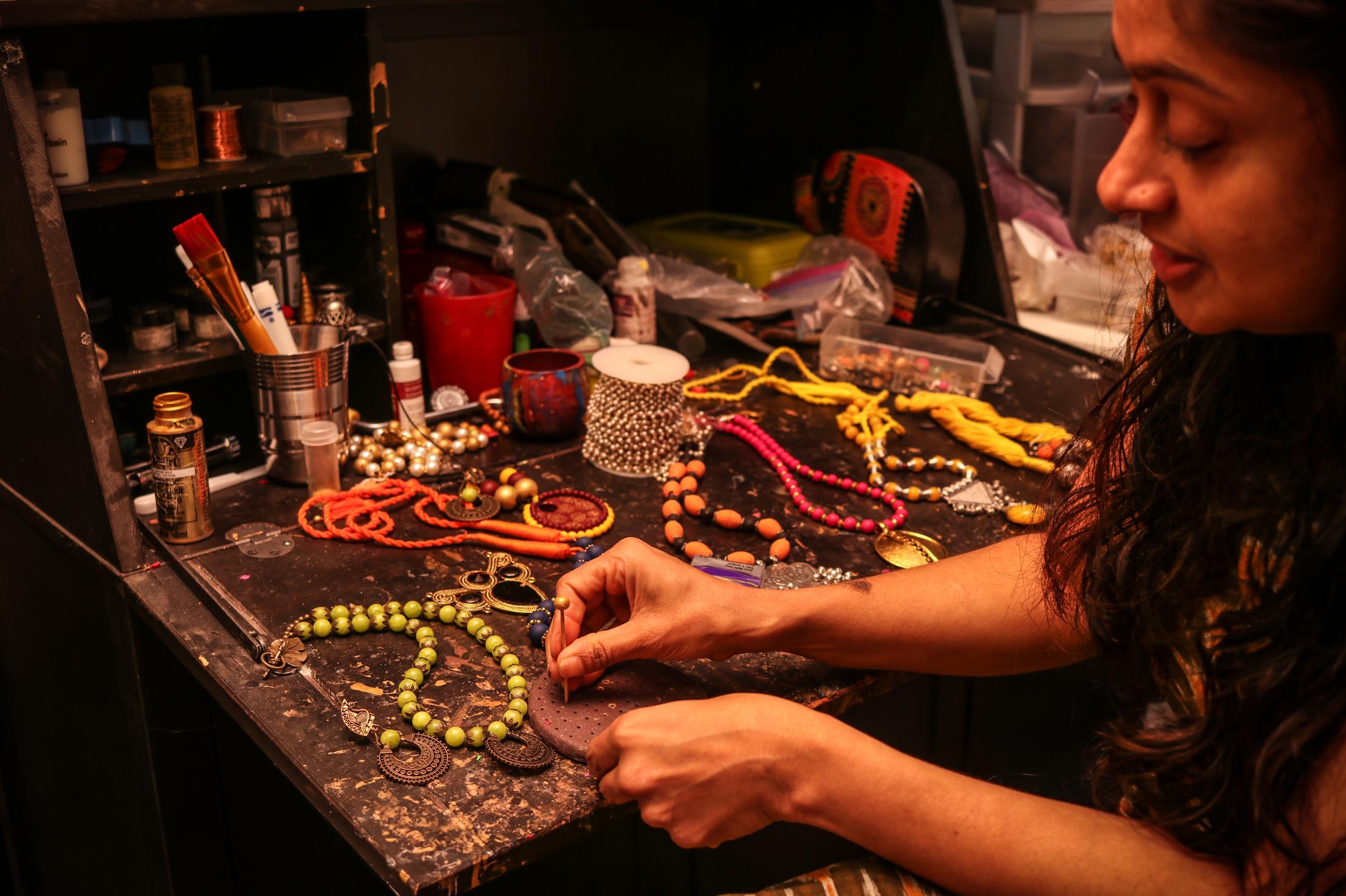 Clay Jewelry - Vani Haridas talks about her passion for jewelry-making,...