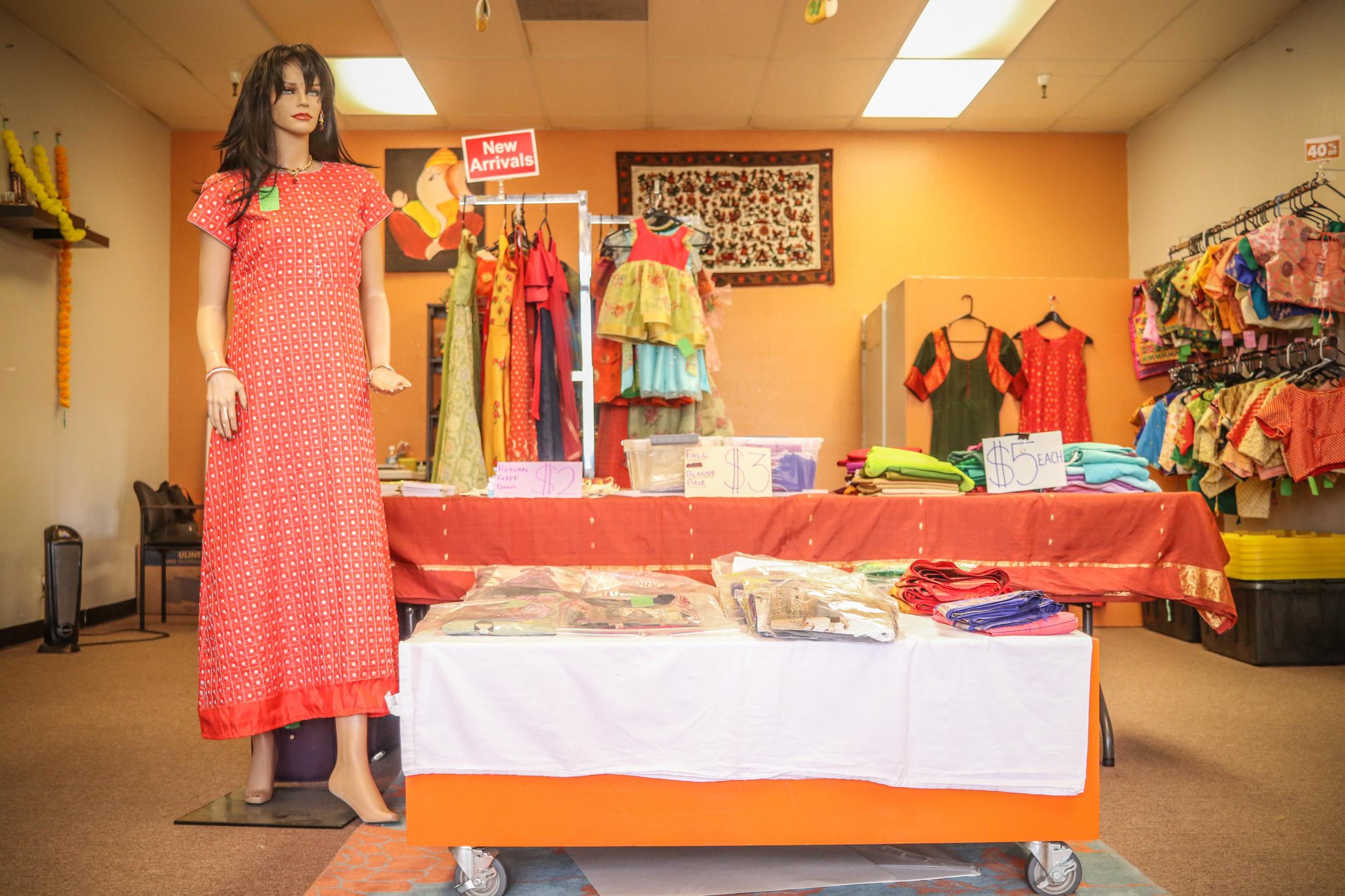 Traditional Indian clothes at Vastra Store, Milpitas, Calif., on Sunday, Dec 15, 2019.