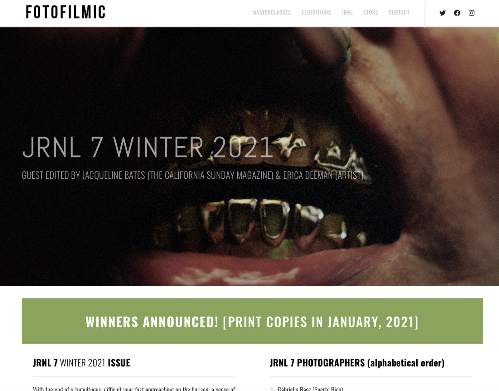 Selected for FotoFilmic Winter 2020 JRNL 7 publication!