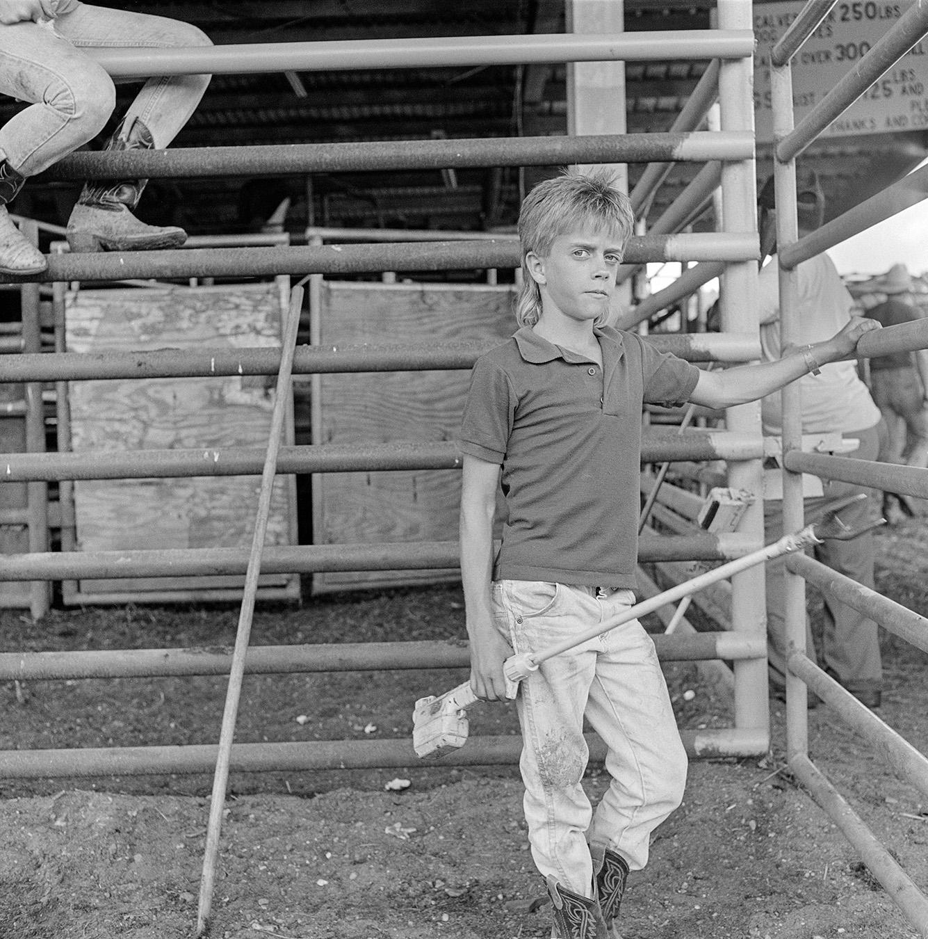 B & W Work - Cattle Prod Boy