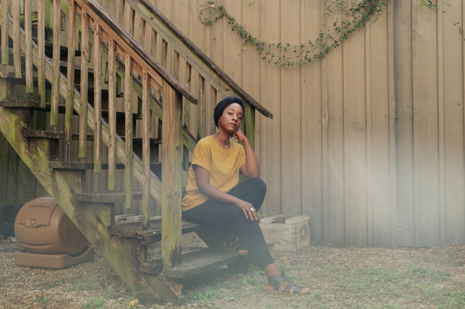 Herbalist and kindergarten teacher Nikki Minor, 33, at her home in New Orleans, Louisiana on March 26, 2020. (Annie Flanagan for The New York Times)
