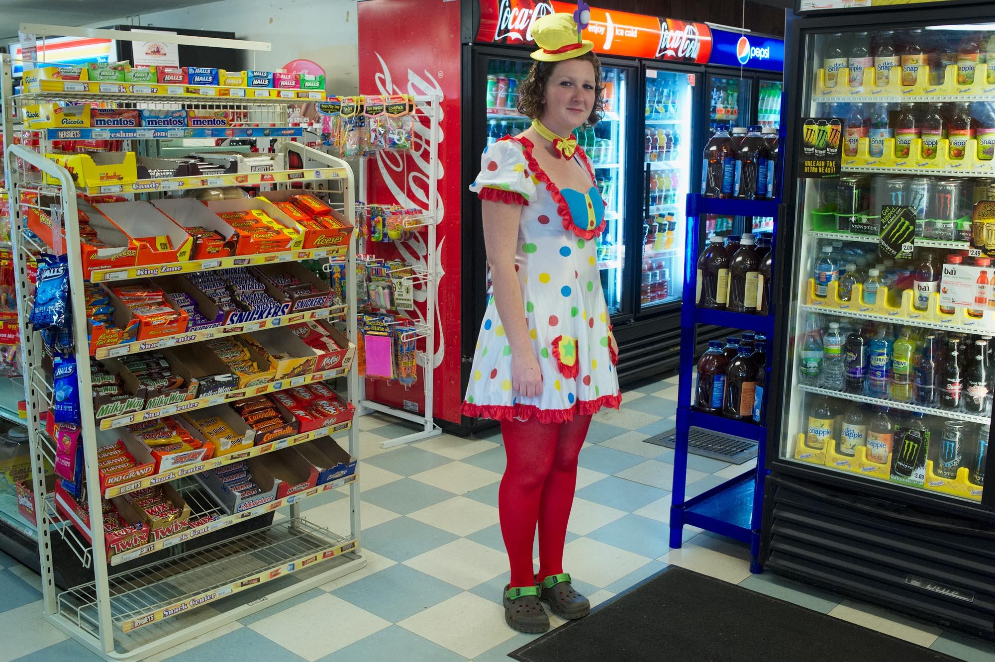 Drewsville & Beyond - Salesgirl of the Drewsville General Store in Halloween...