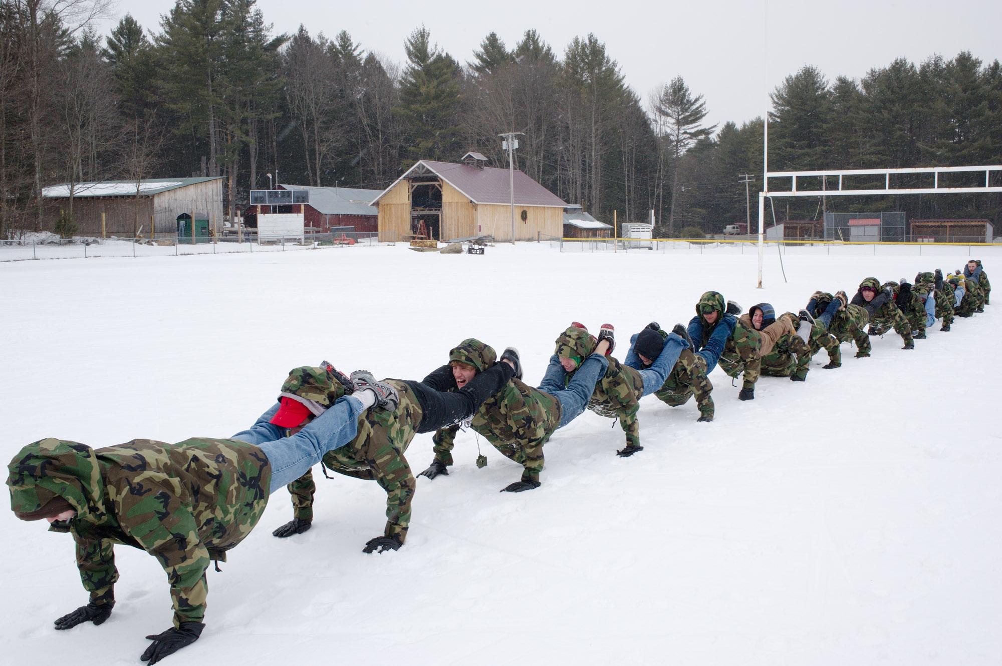 Cadets - Norwich push-up, which is one of the cadet's favorite...