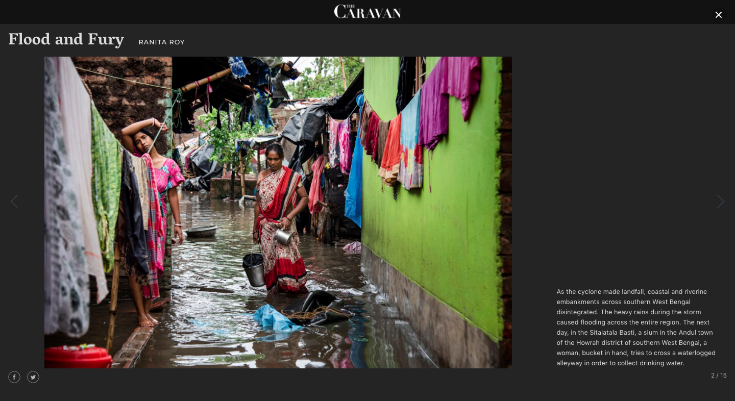 Flood and Fury - The aftermath of Cyclone Amphan in Andul and South 24 Parganas - The Caravan Magazine 2020