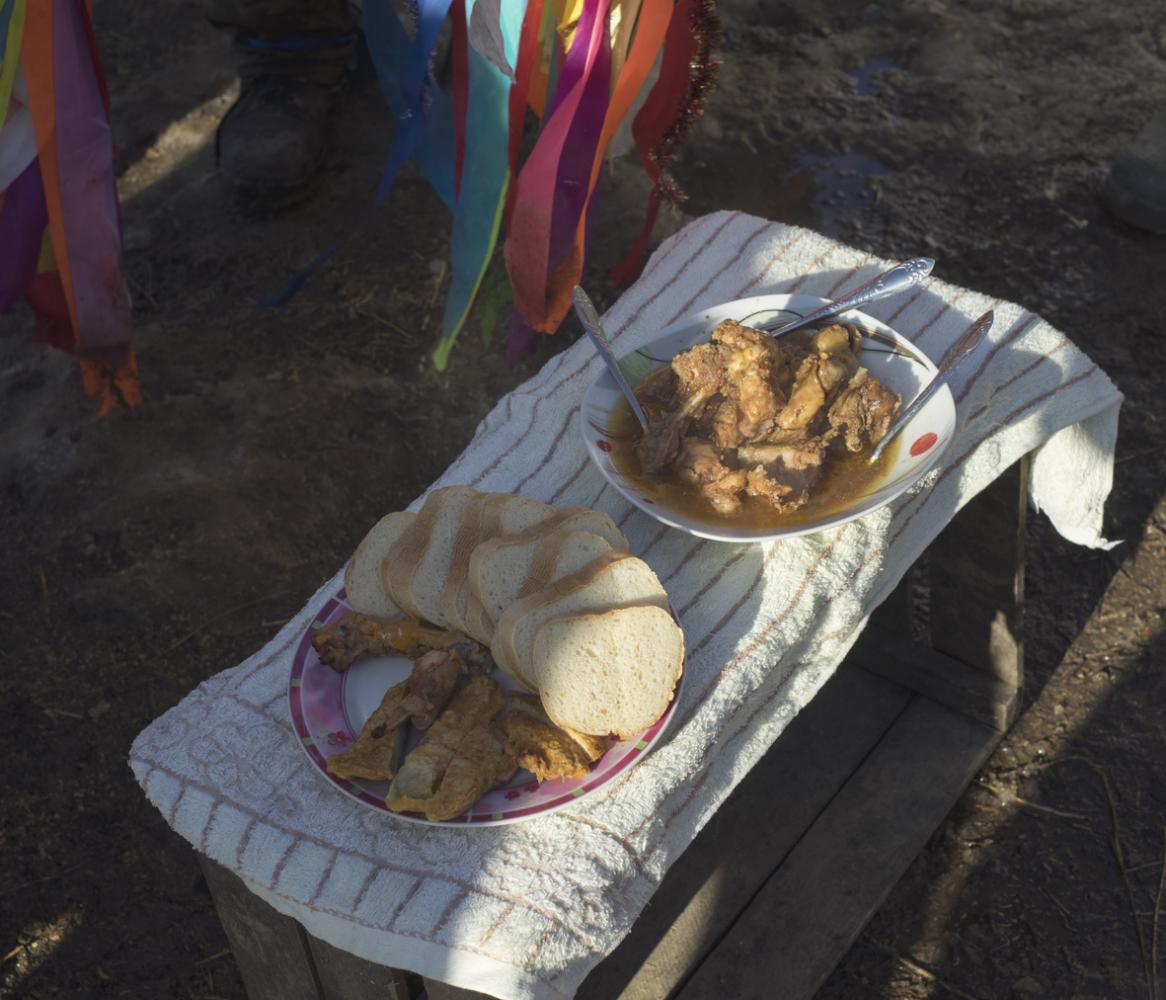 Image from Malanca in Palanca -  Some warm home-made food is offered by families in the...