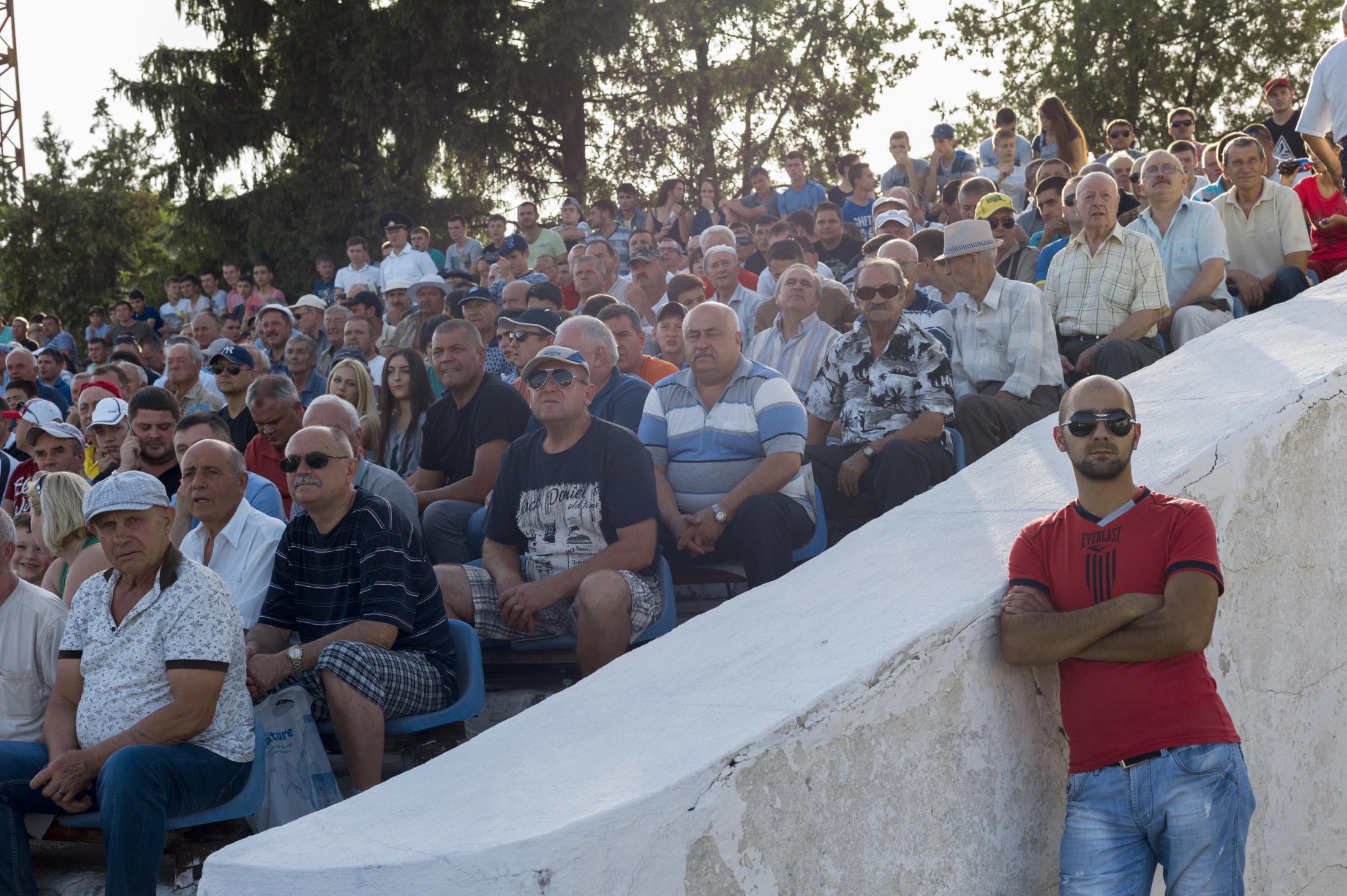 Republic of Moldova / Balti / A big crowd regularly follows the FC Zaria playing in the home...