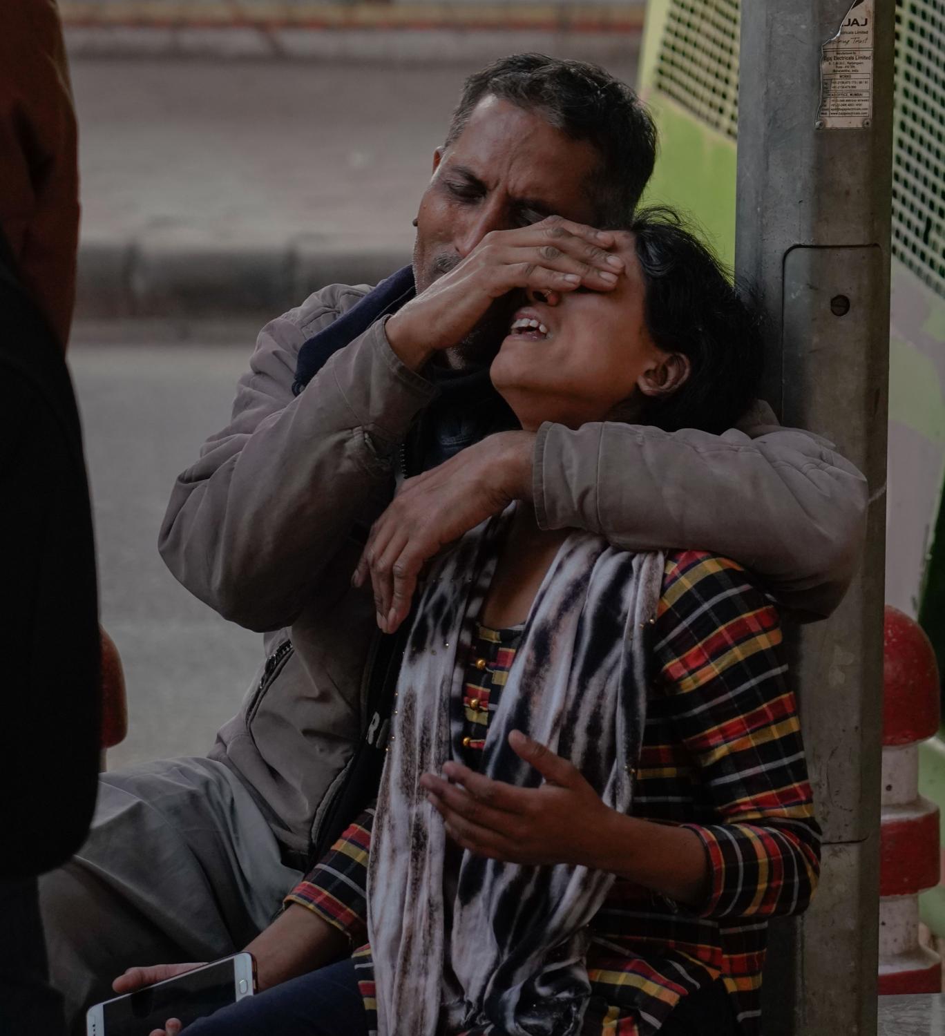 Aazadi - A father consoles his daughter as they learn their two...