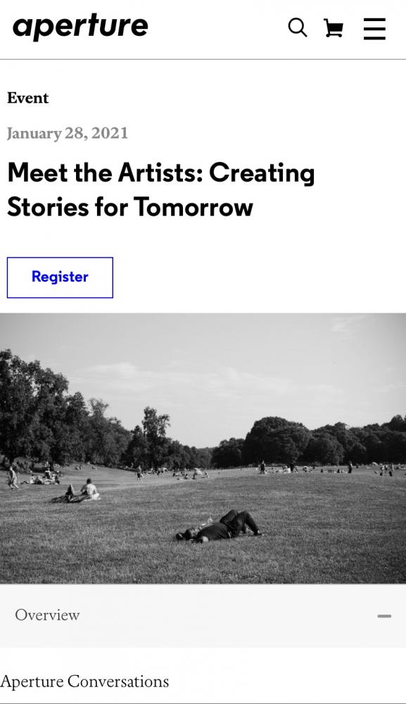 Thumbnail of Aperture Foundation TALK: Creating stories for tomorrow