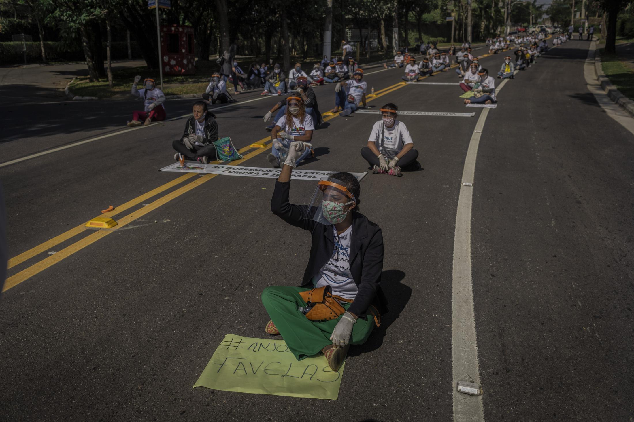 Paraisópolis Street Presidents - May, 2020.  In a protest that had social distancing, the...