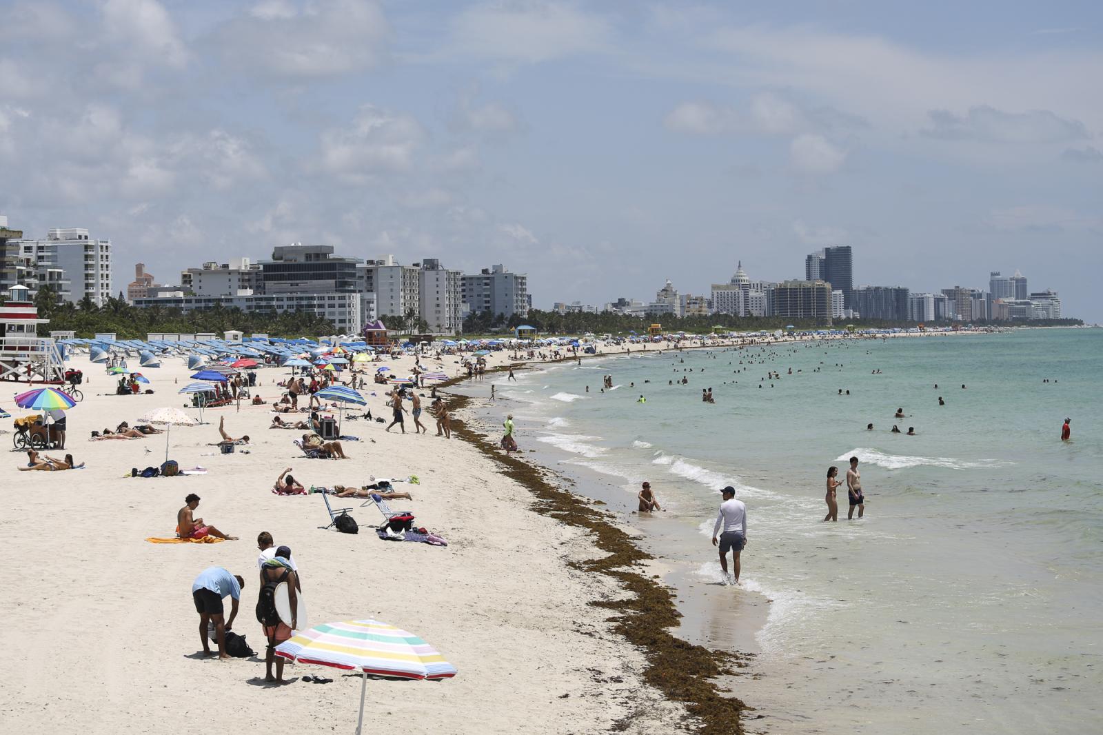 A general view of South Beach a...e 10, 2020. REUTERS/Marco Bello