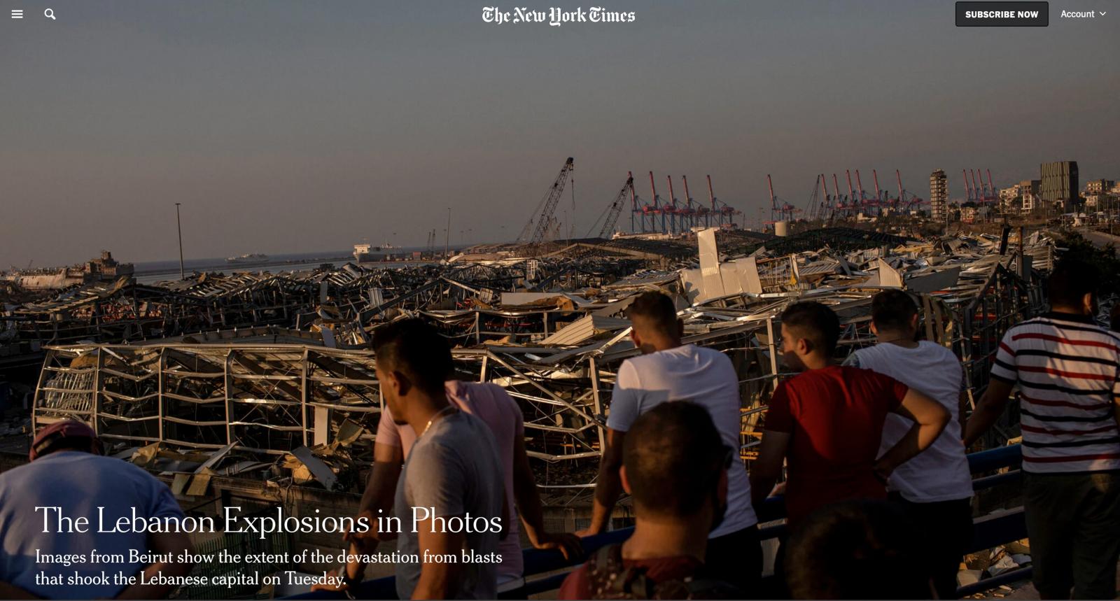 NYT: Beirut Aftermath