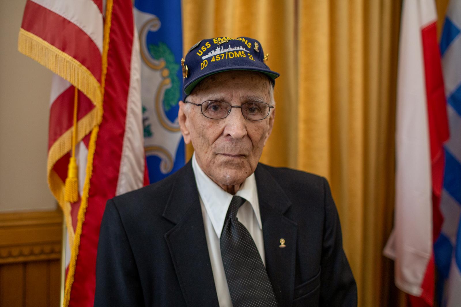 96-year-old World War II Navy v...iversary of the D-Day Landings.