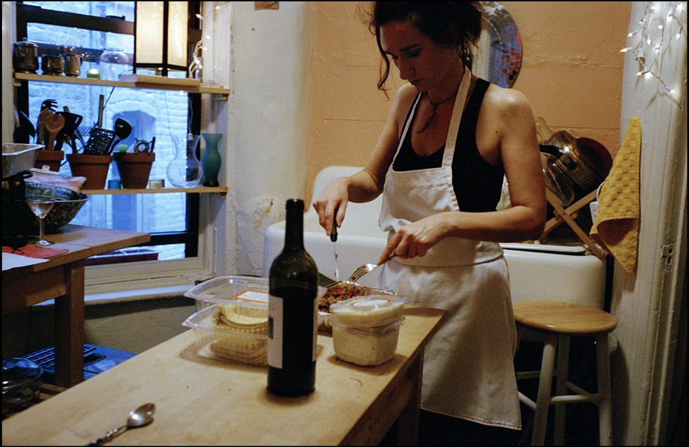 Other People's Dirty Laundry -   Making lasagna in her apartment in the West Village....