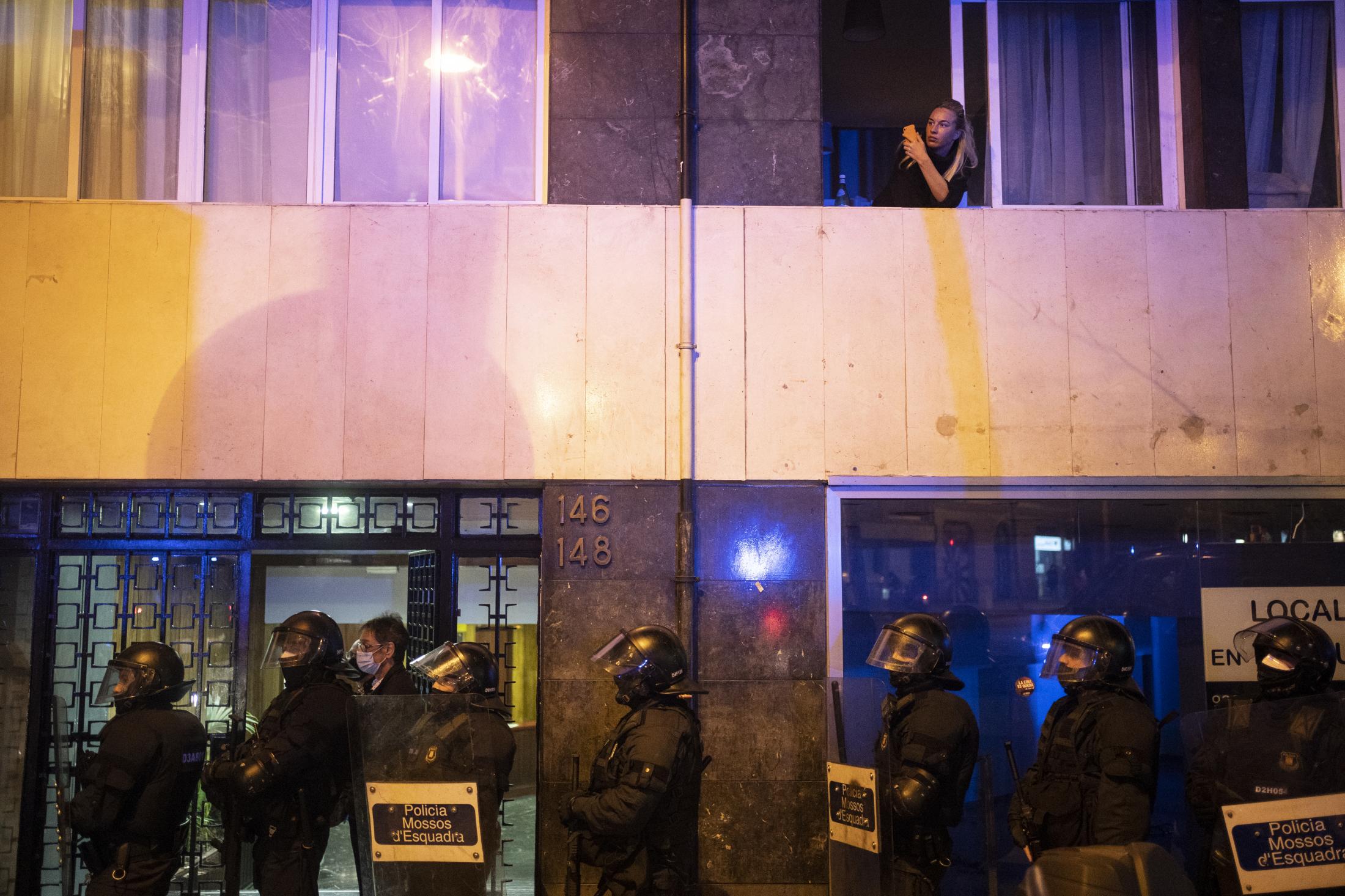 Pablo Hasel Imprisonment  - Barcelona, Spain, Tuesday, Feb. 23, 2021. Pablo Hasel...