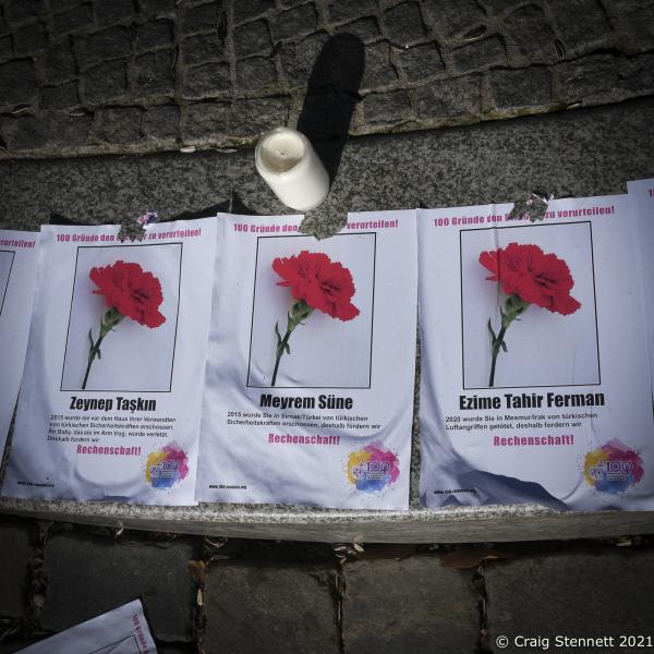 Image from Campaign Against Paragraph 218, Berlin, Germany - International Women‘s Day. A section from a...