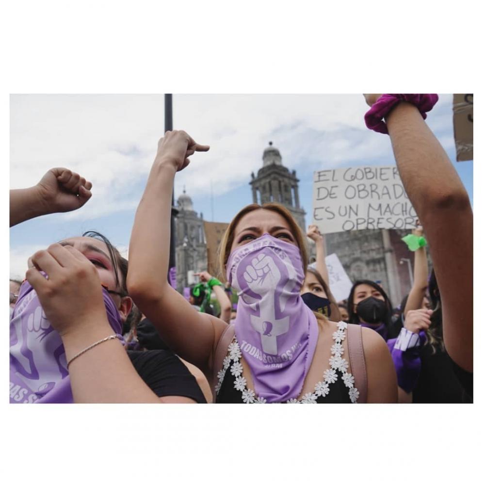 8M protest in México city