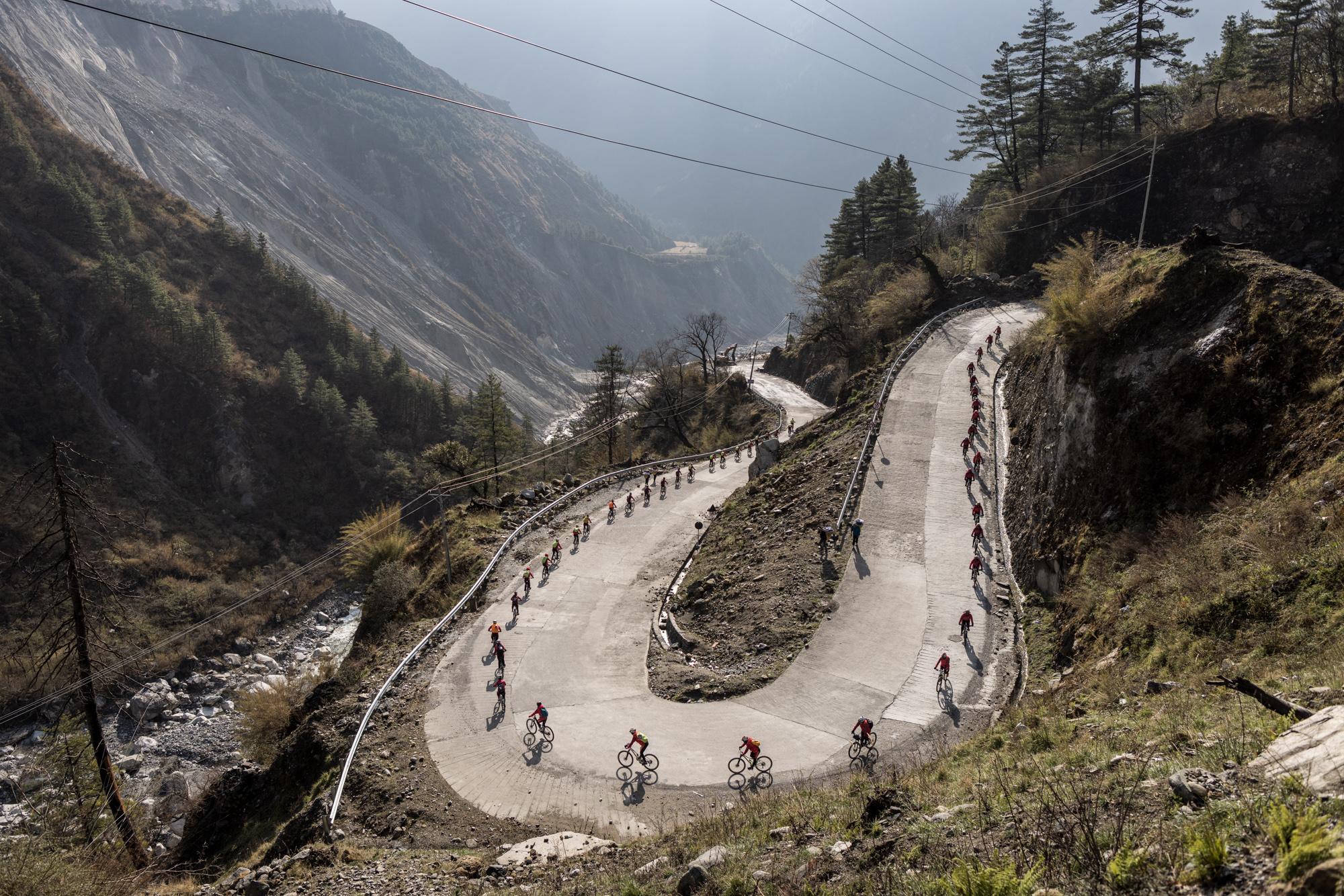 THE KUNG FU NUNS OF THE HIMALAYAS  - The Kung Fu Nuns ride their mountain bikes in the morning...