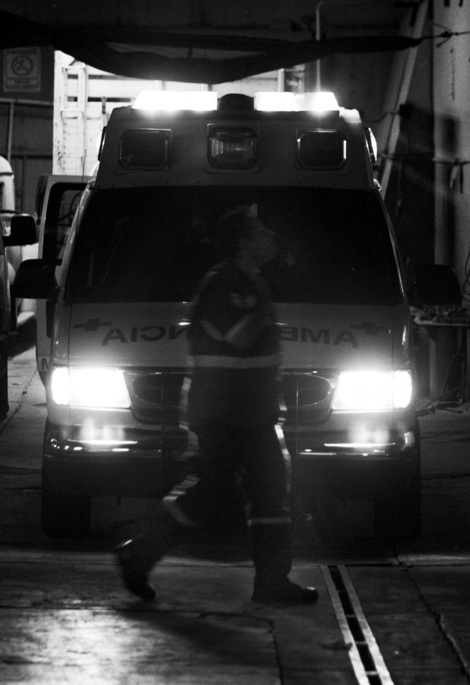 Paramedics, the night shift.