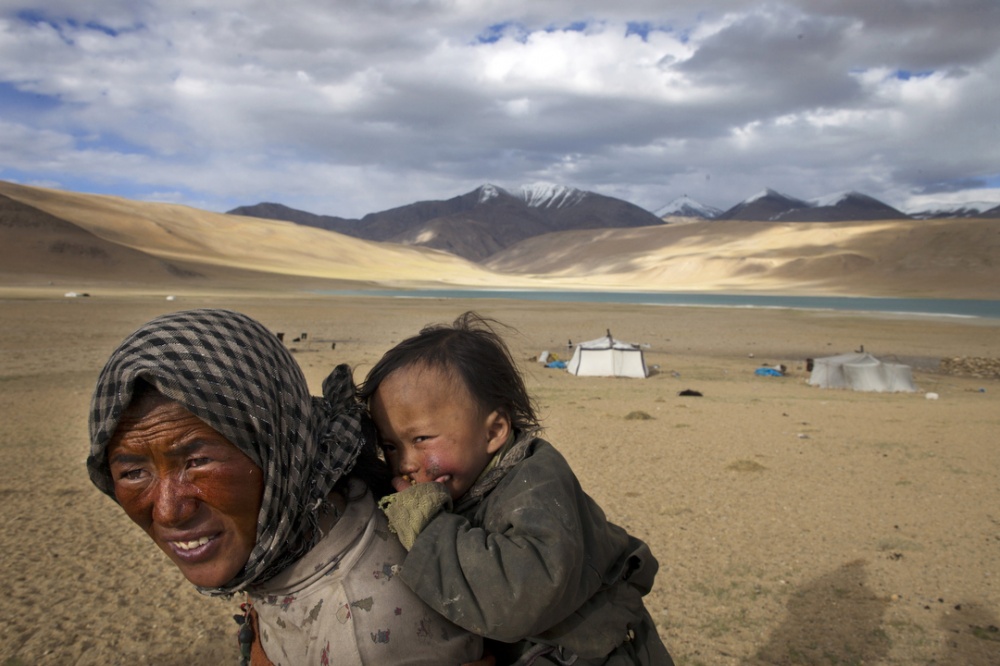 In the Chang Tang region of Eas...e Tibet living near the border.