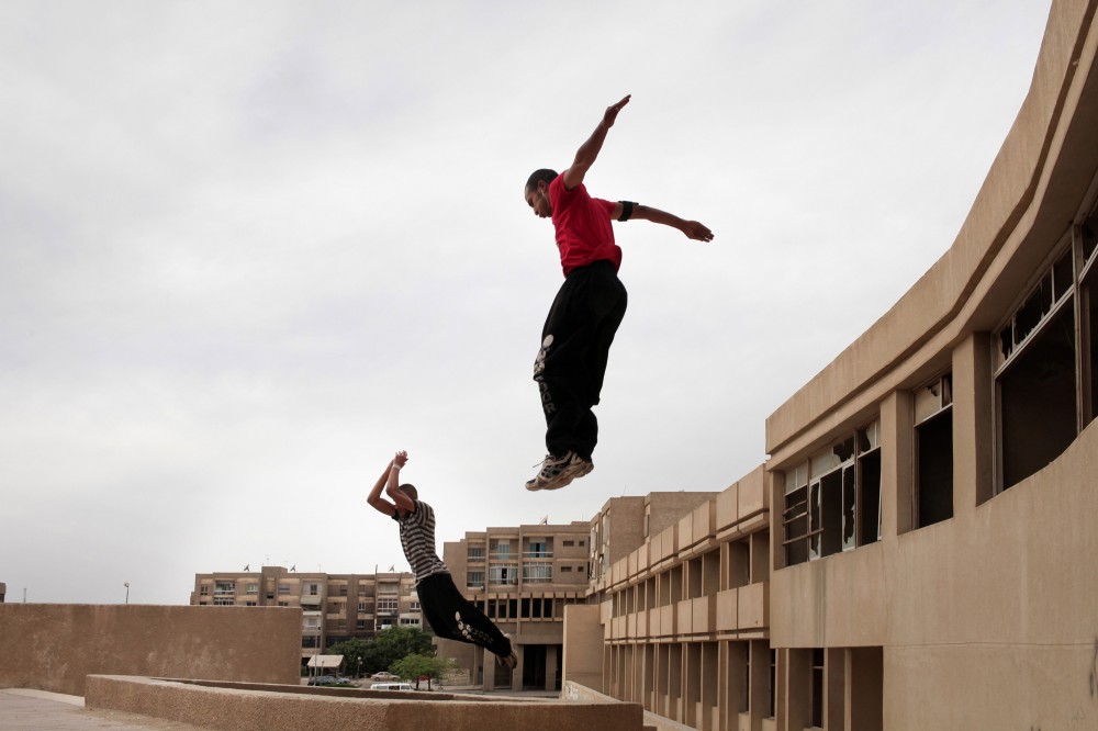 Parkour on the edge of Cairo