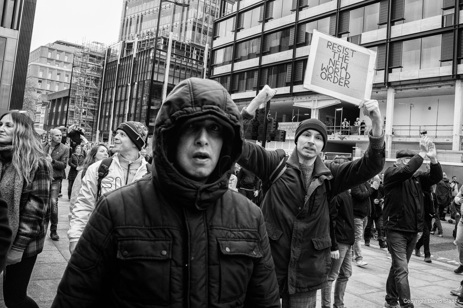 From Anti-lockdown protest Vigil for the Voiceless, London, 20/03/2021 ...