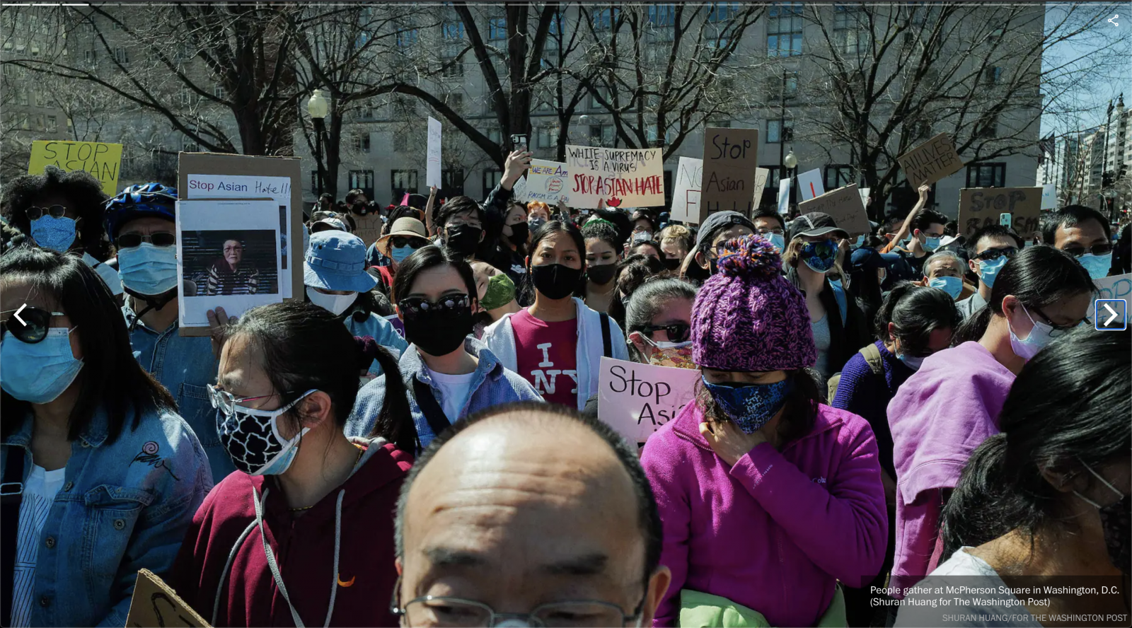 People gather at McPherson Squa... Huang for The Washington Post)