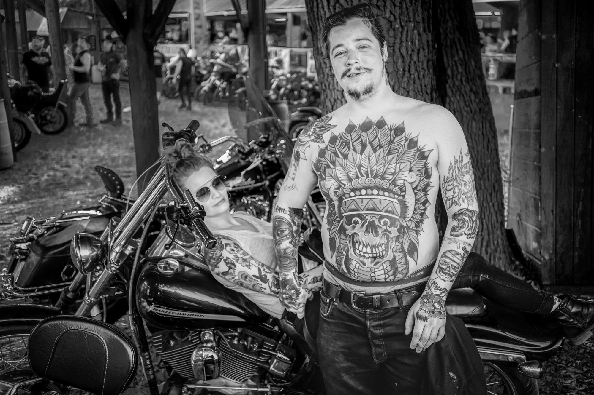 The American Biker - Indian Tattoo, Iron Horse Saloon, Ormond Beach, FL, 2019