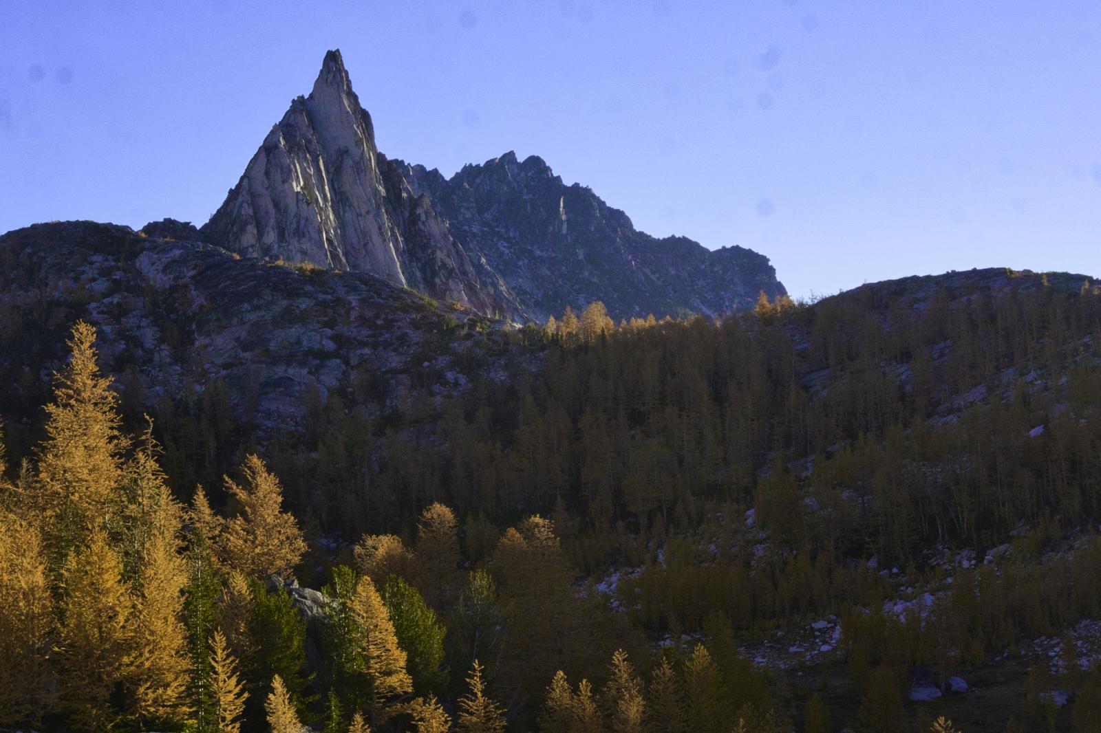 Prusik Peak with Fall Color at Dawn | Buy this image