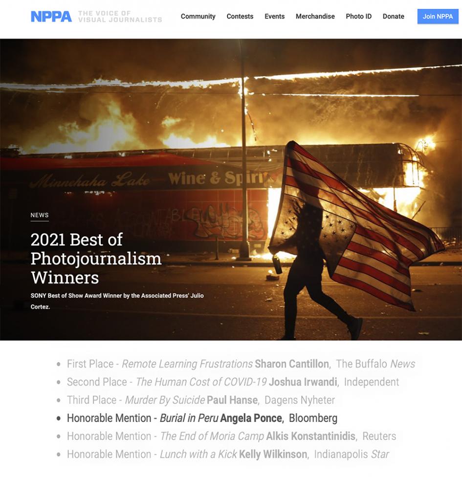 Thumbnail of NPPA's Best of Photojournalism contest