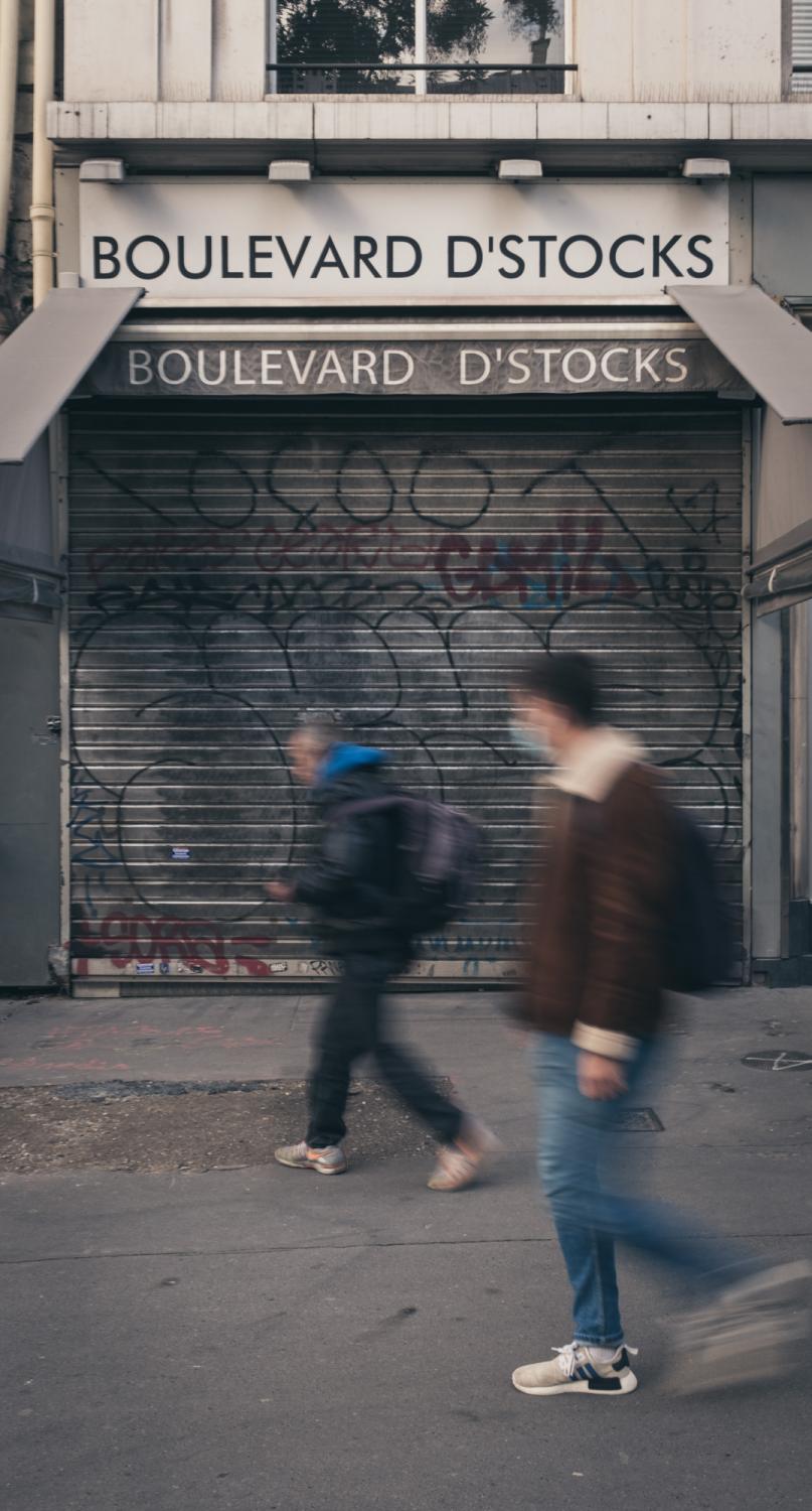 Grands Boulevards. Covid side effects in Paris.