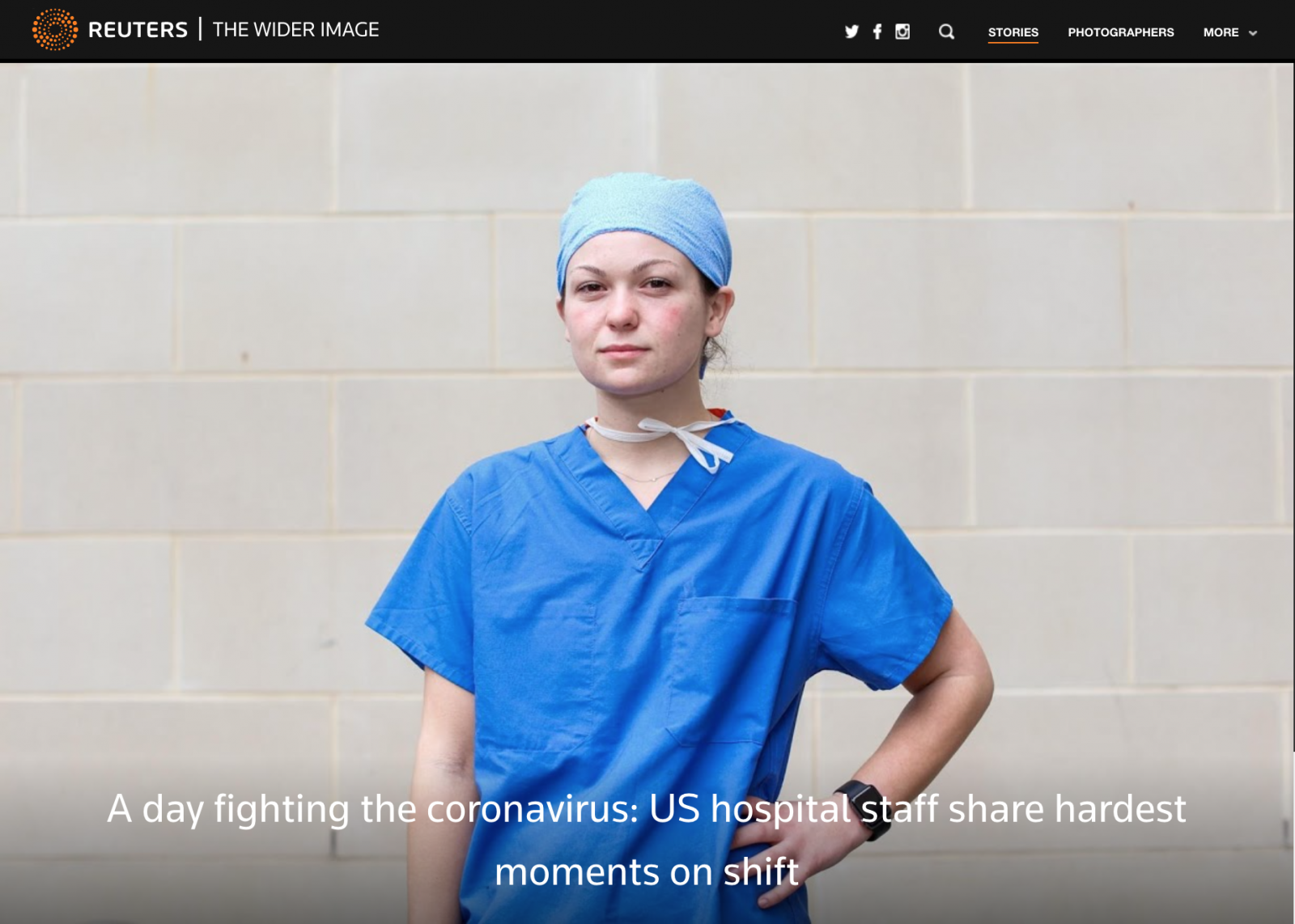 on Reuters: A day fighting the coronavirus: US hospital staff share hardest moments on shift