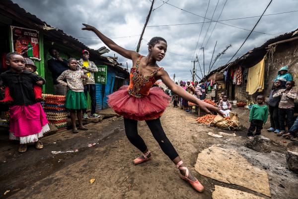 Brian Otieno | Kibera Stories - Elsie Ayoo, 16, a young passionate ballet dancer, trains...
