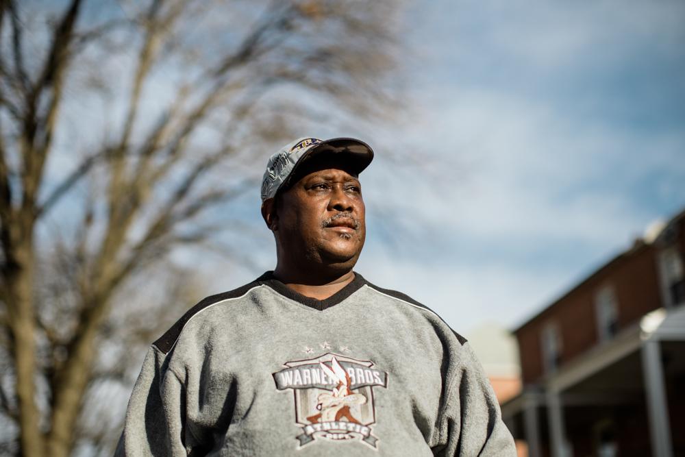 BALTIMORE, MD- DECEMBER 13, 2020: Roy Wright, 57, stands outside his home in Baltimore on December 13, 2020. He is an American citizen who has been...