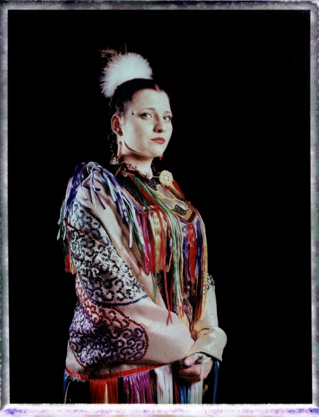 THE LAST TRIBE OF EUROPE - Polish powwow dancer, Portrait taken at the local powwow...
