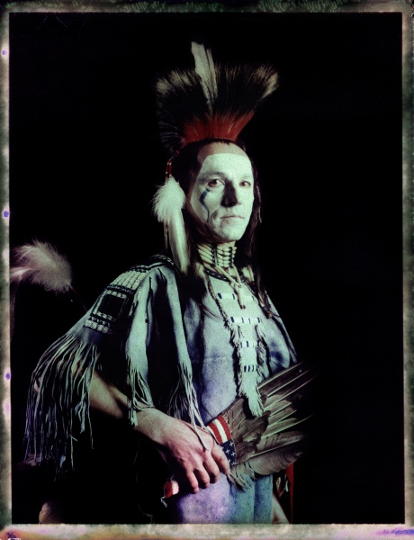Image from THE LAST TRIBE OF EUROPE - Czech  powwow dancer, Portrait taken at the local...