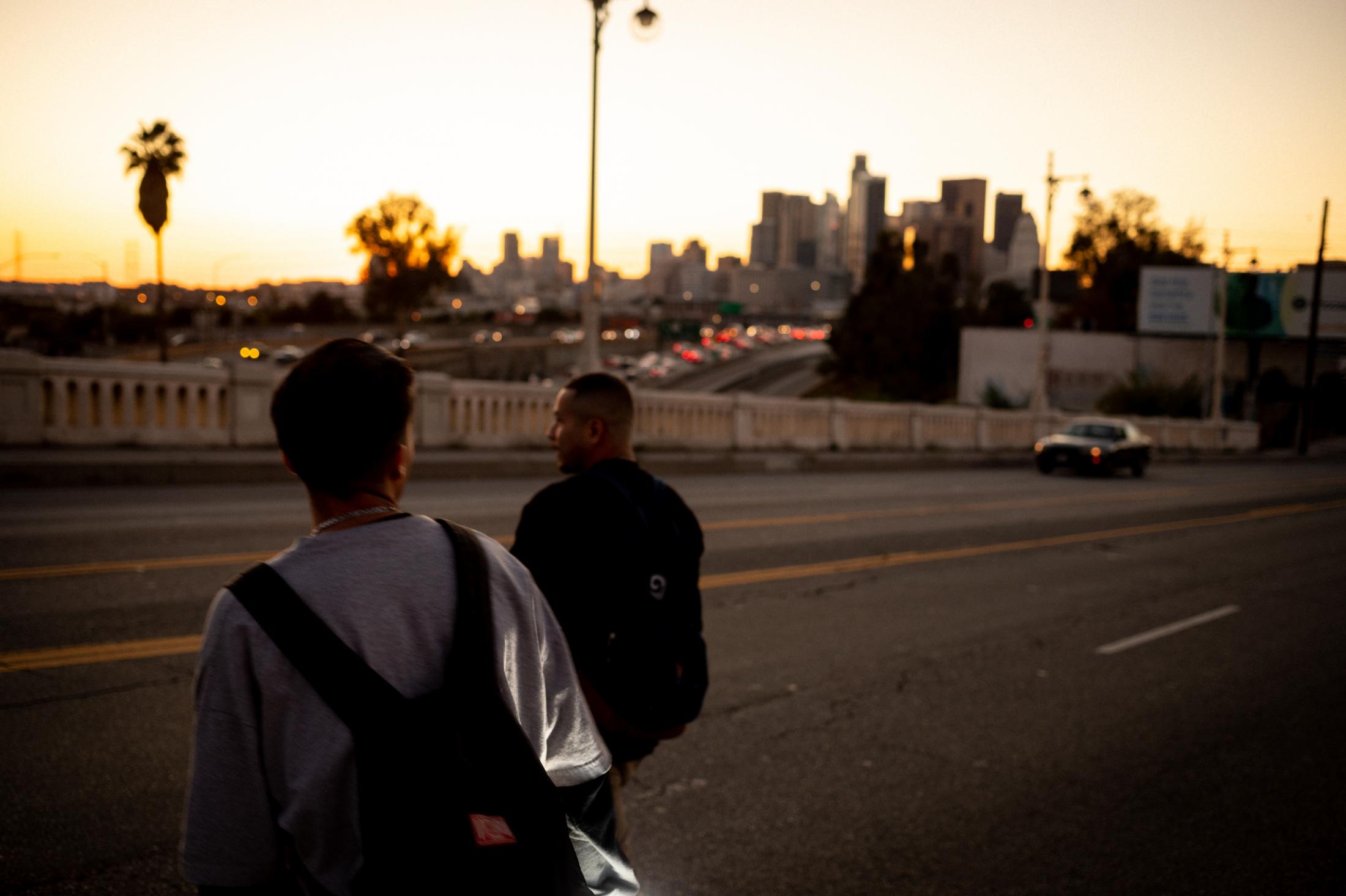 Homeless Youth in Los Angeles, Internazionale - Emilio Ramirez, 24, an his roommate one their way home...