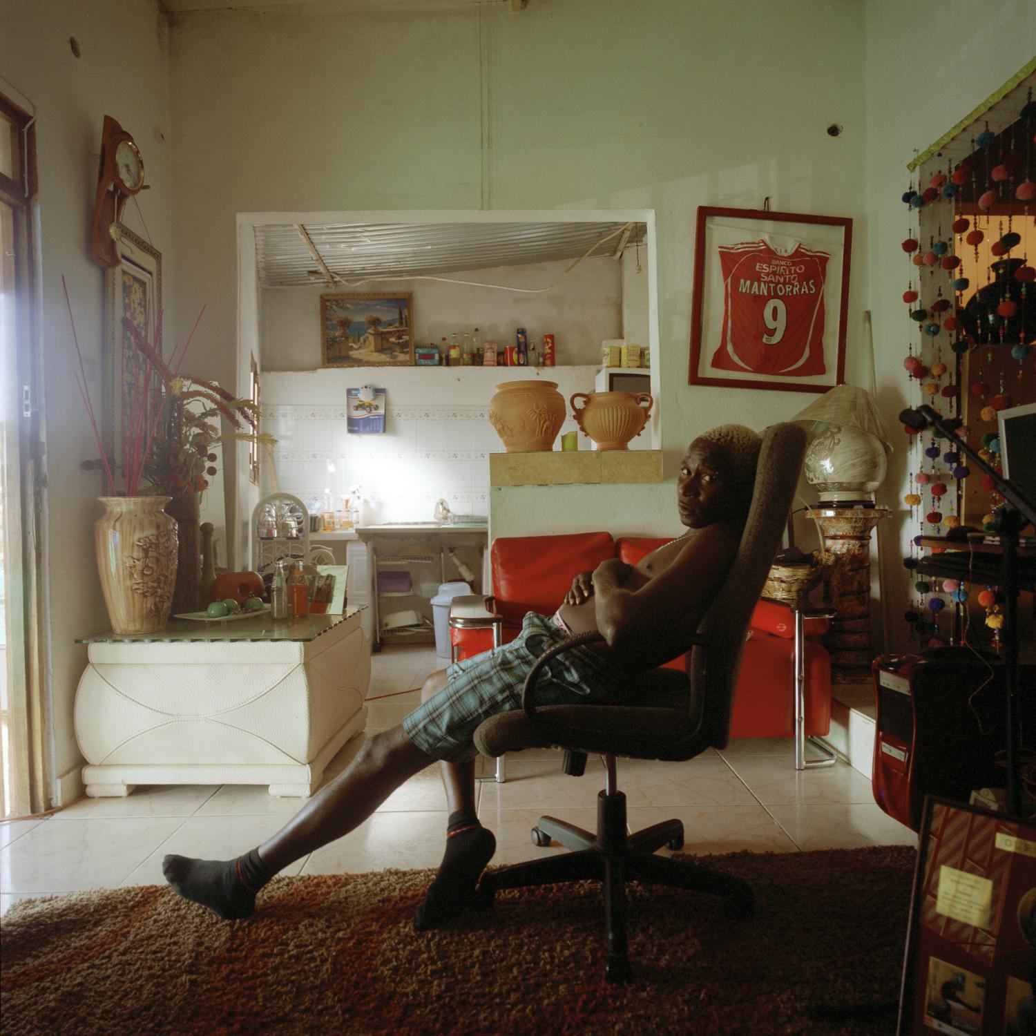 Kuduro star Sebem at his home in Luanda, the capital of Angola. Kuduro, originally a rhythm from the guetos of Luanda, is the most popular music...