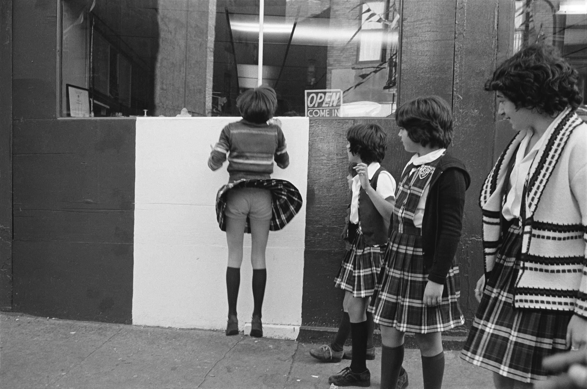 After school on the corner of Prince and Mott Streets, 1976