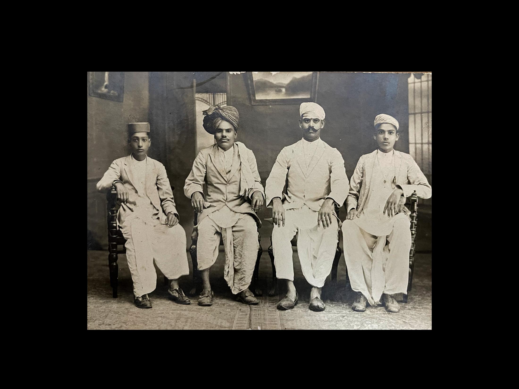 Collection: Burmese Historical Photography - Indian traders, Mandalay, Burma. 1894, Photographer Wah...