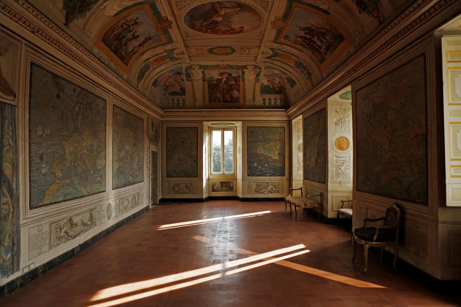 Park Life - A room inside the Castello Chigi. The Chigi family owned...