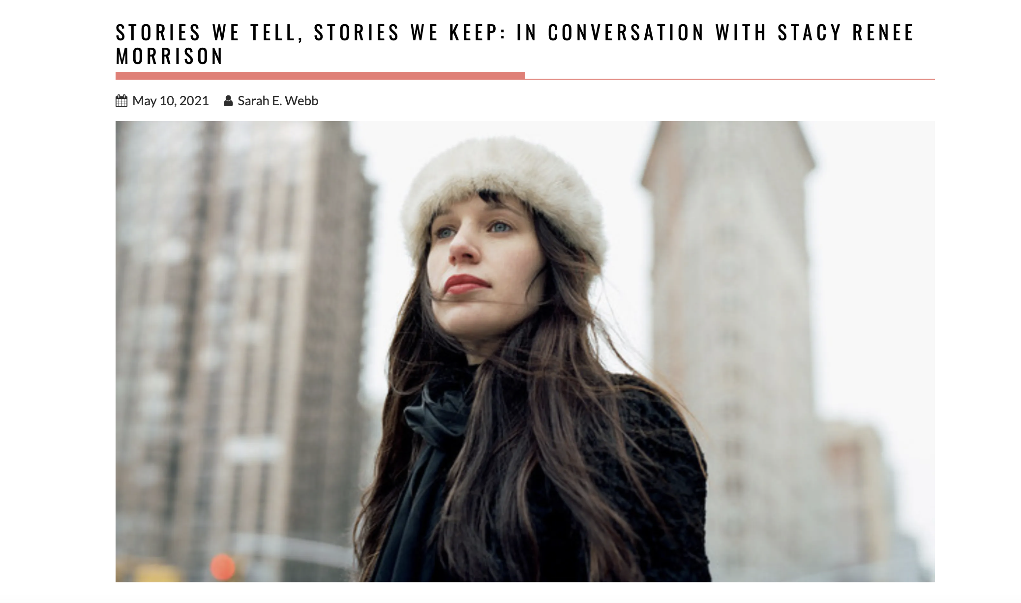 Thumbnail of Stories We Tell, Stories We Keep: In Conversation With Stacy Renee Morrison