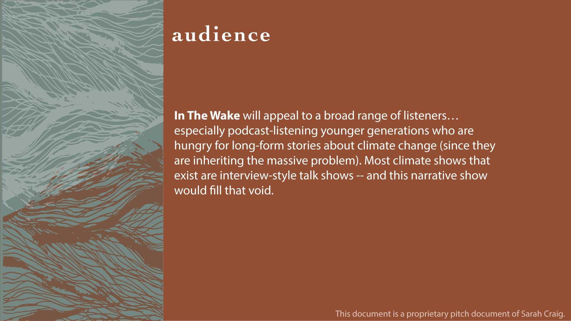 in the wake pitch deck