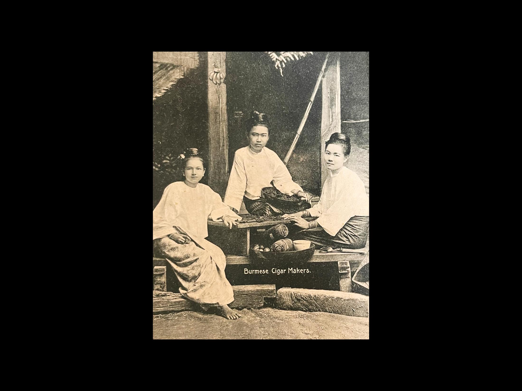 Collection: Burmese Historical Photography - Burmese cigar makers. 1890, attributed to Philip Klier.