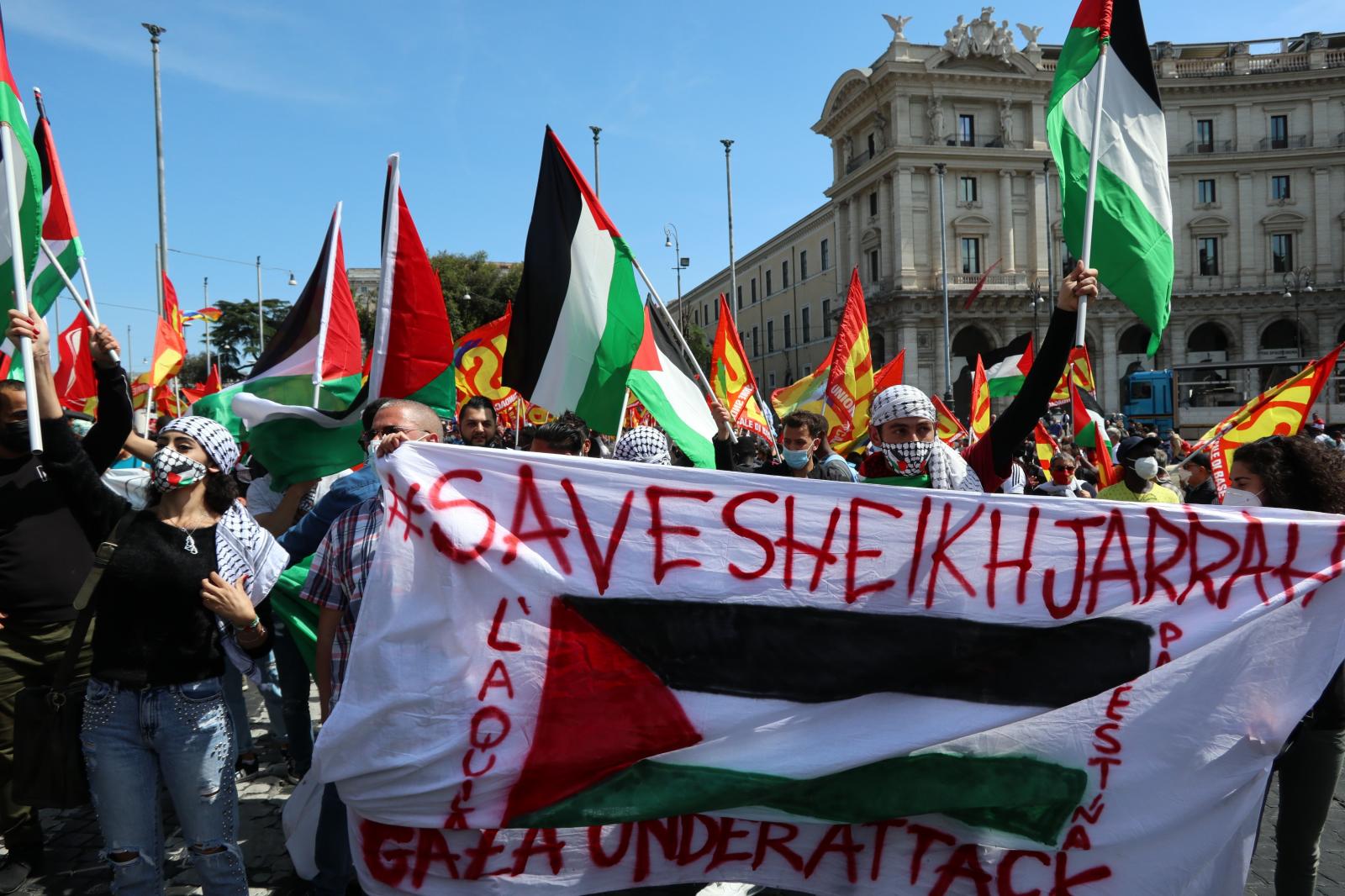 Pro Palestina banner