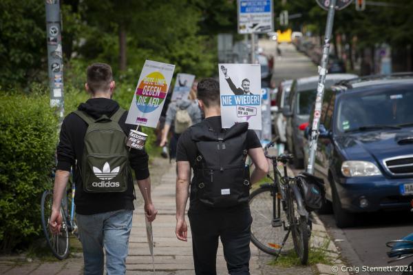 With Regional State Parliamentary Elections coming on the 6th of June this year. Young and old came out for a day of Unteilbar (undivided) to show solidarity against the forces of the right at August-Bebel-Platz in Halle (Saale), Saxony-Anhalt, Germany.
