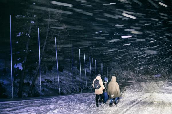 Image from THE ALPINE ROUTE - Three Moroccan migrants in the blizzard, in the attempt...