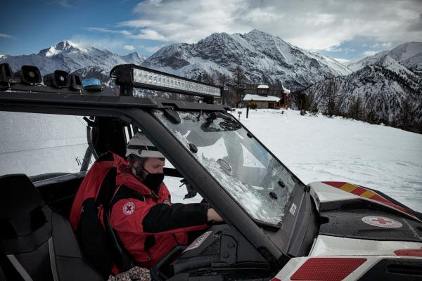 THE ALPINE ROUTE - Red Cross volunteer scours the mountains to offer his...