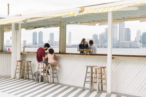 WSJ - New York's Star Attractions Are Reopening - People enjoying lunch at the Oyster Bar on Governer's...