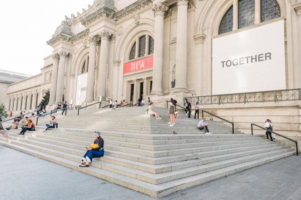 WSJ - New York's Star Attractions Are Reopening - Empty stairs at the entrance to The Metropolitan Museum...