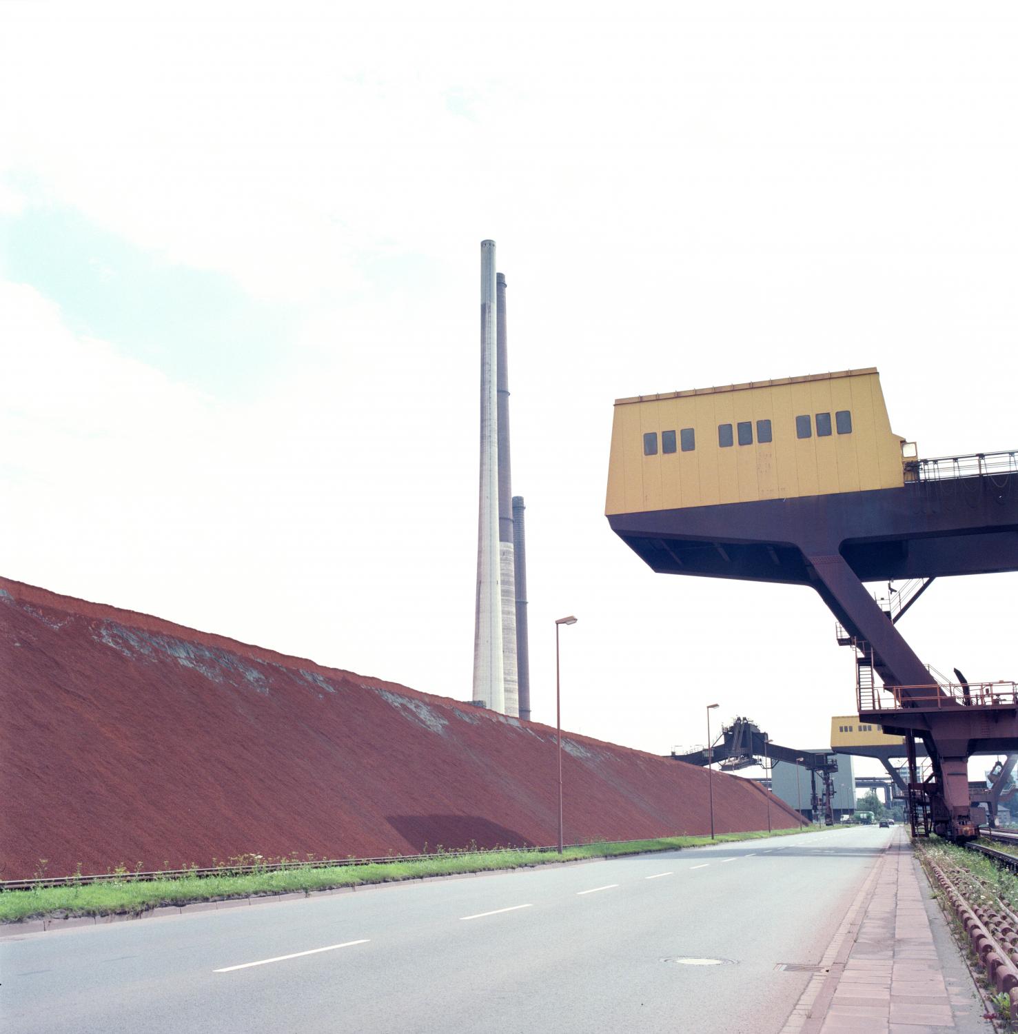 Ruhrgebiet - ThyssenKrupp Steel AG factory in Duisburg, in the...